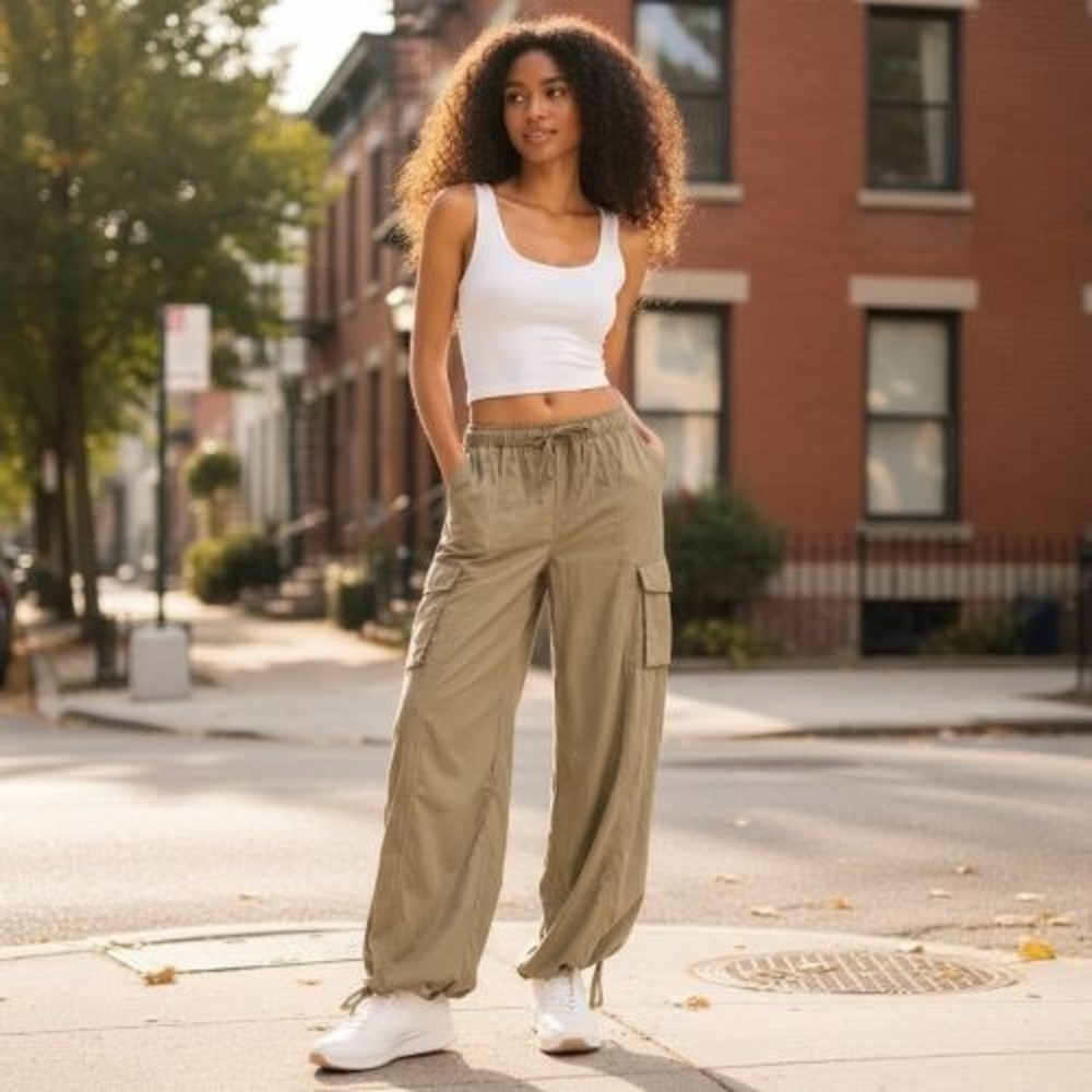 Lululemon Cargo Utility Pants TENCEL™ Lyocell Relaxed Drawstring Taupe SP
